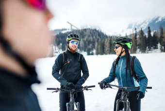 VTT, neige, evolution2megève, cours privée