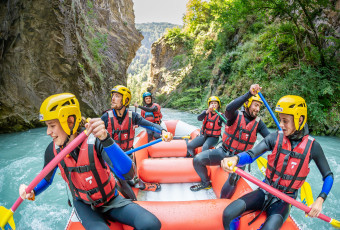 rafting, mini-raft, cano-raft, nature, eau, megève, passy